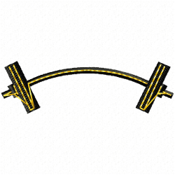 Barbell Embroidery Design 4